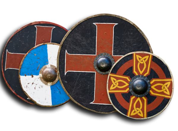 Wooden Shield Decor